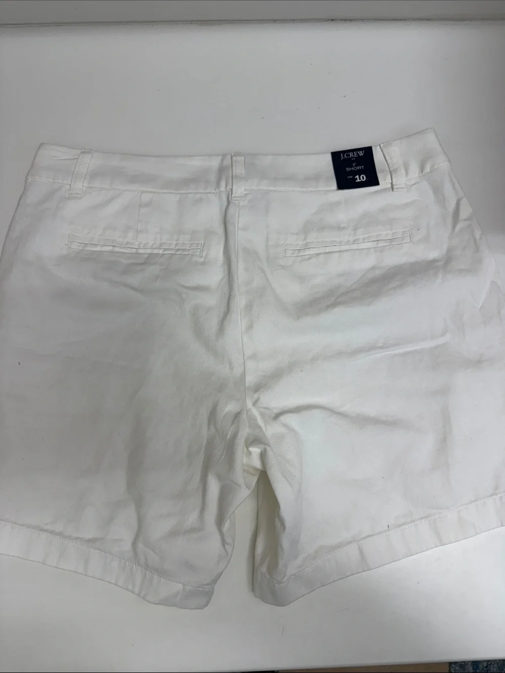 J. Crew Women's White Chino Bermuda Shorts-NWT